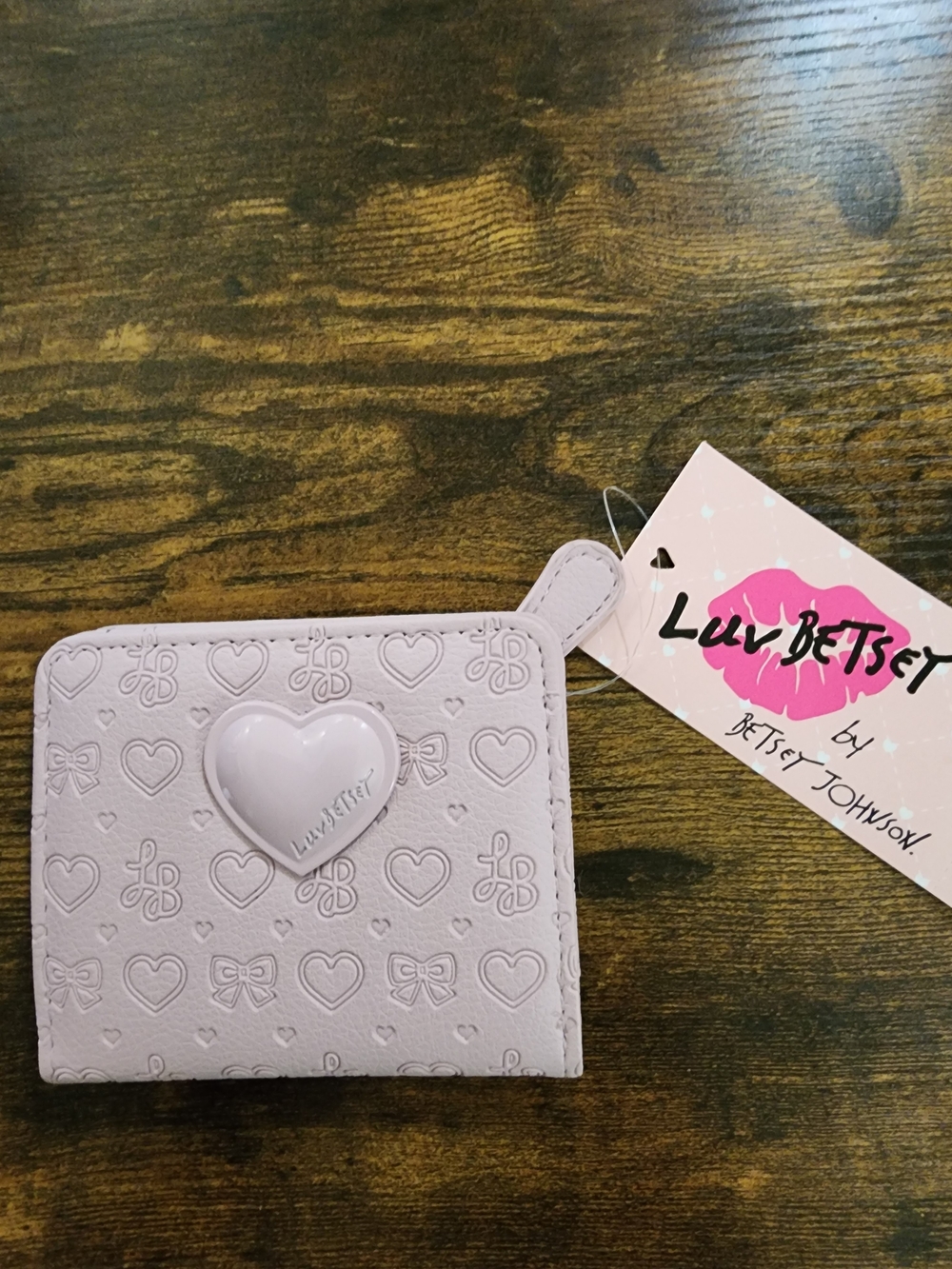 Luv Betsey by Betsey Johnson Pink Heart Wallet LB. NWT